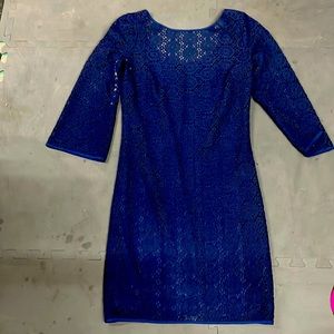 EUC Lilly Pulitzer sz XS Navy blue lace dress